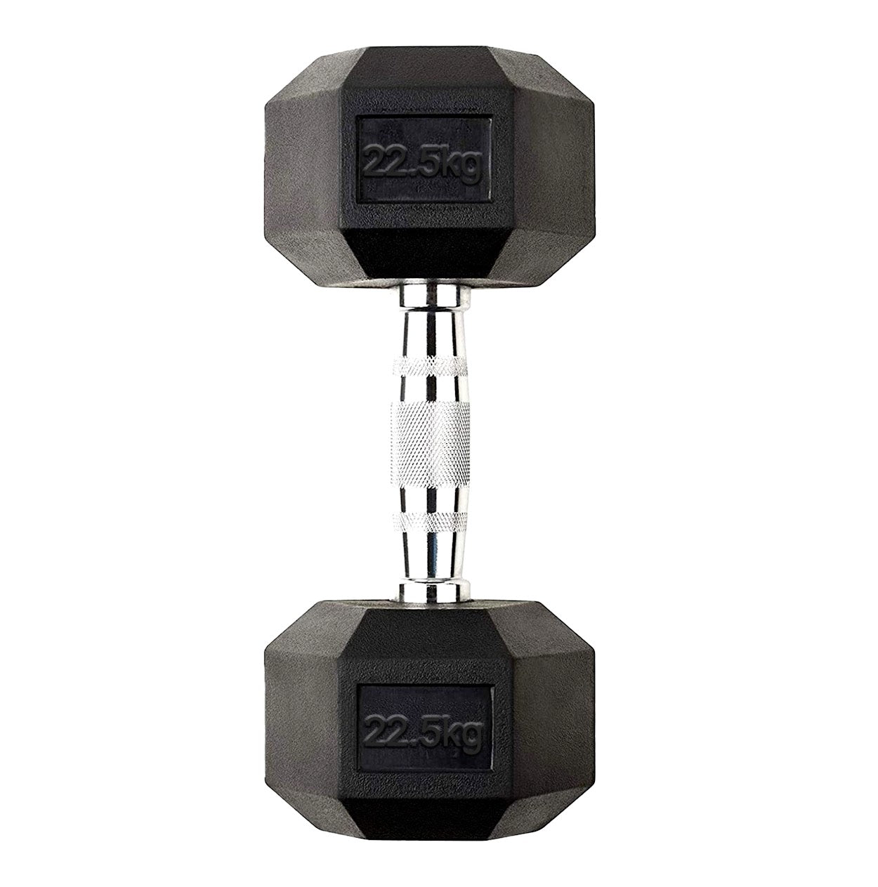 Hex Dumbbells Pairs & Sets (2.5kg–60kg) – Rubber-Coated, Anti-Roll, Knurled Steel Grip – Strength Training Weights for Home Gym or Studio