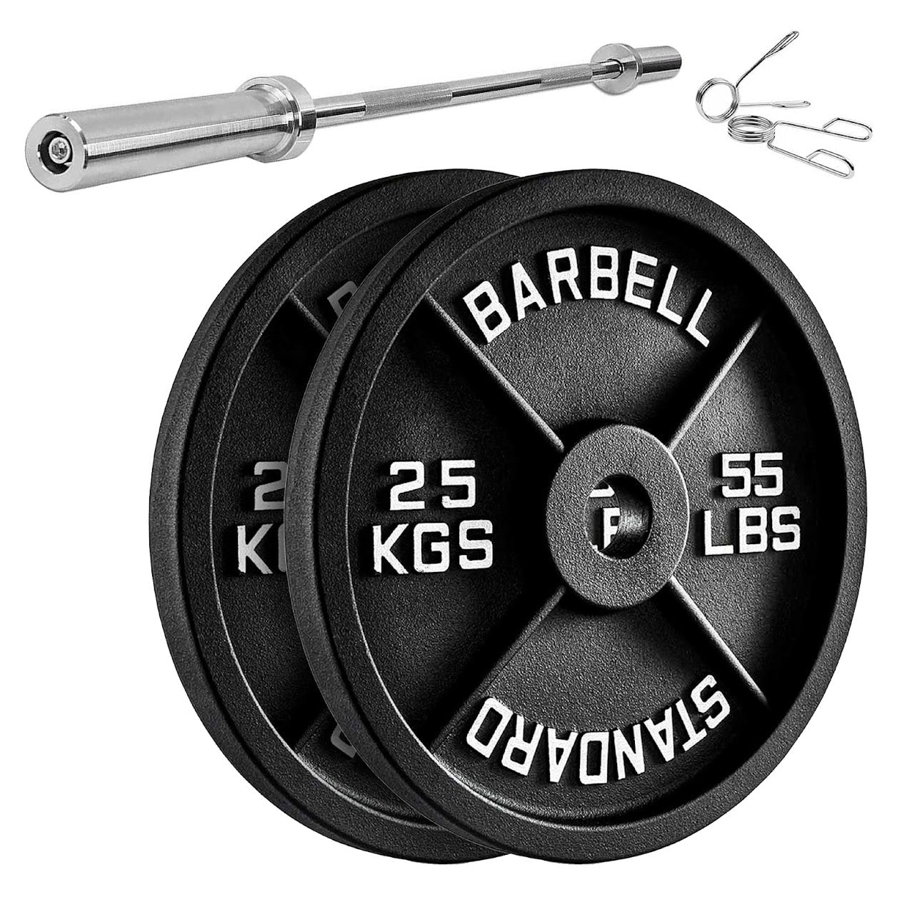 Heavy Duty Cast Iron Weight Plates – Strength Discs, Durable for Weightlifting & Dumbbell Training, Ideal for Home Gym