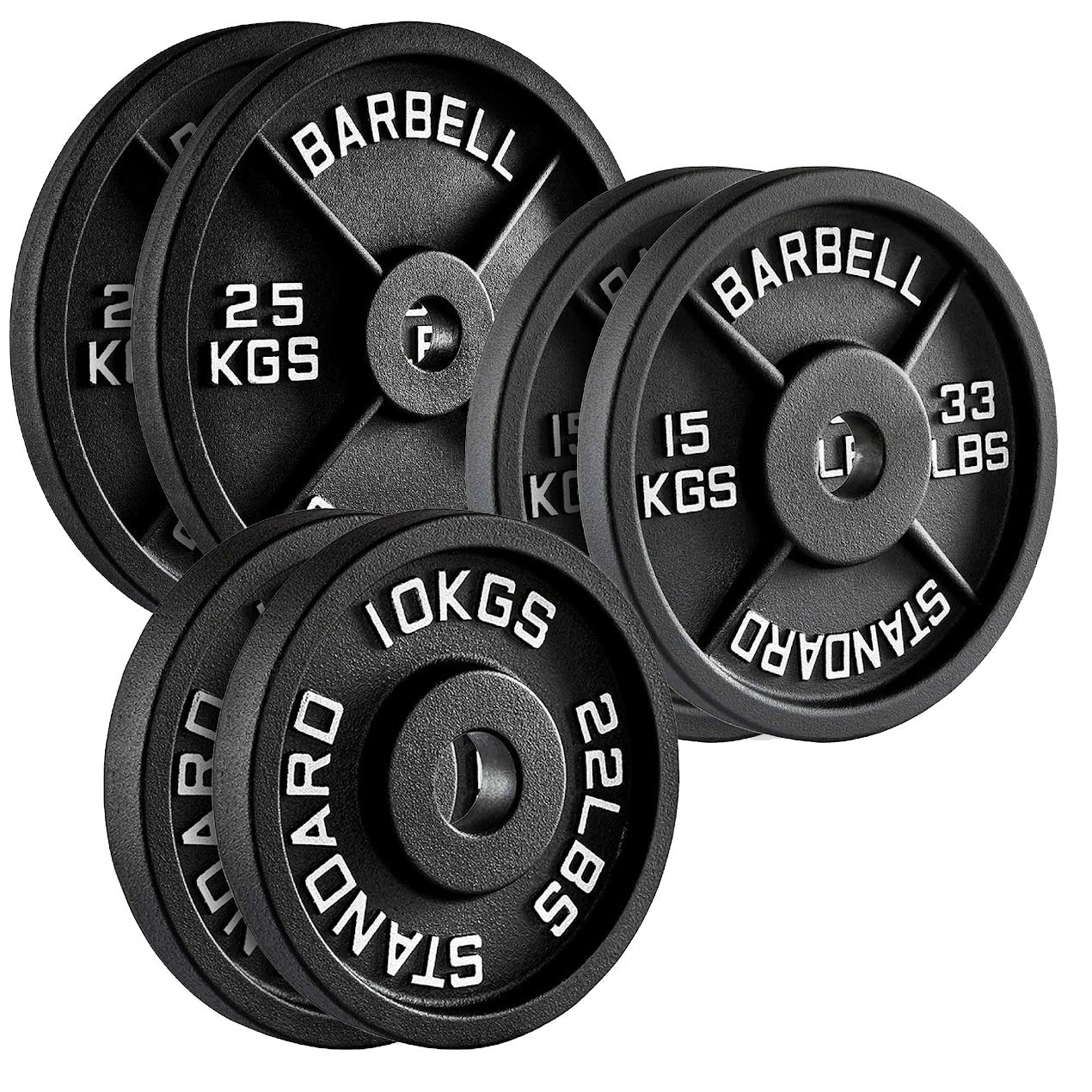 Heavy Duty Cast Iron Weight Plates – Strength Discs, Durable for Weightlifting & Dumbbell Training, Ideal for Home Gym