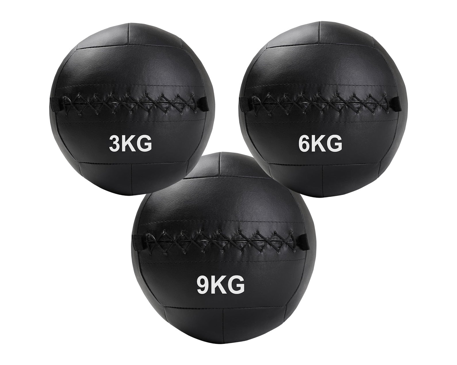 Durable No-Bounce (3–12 kg) Wall Ball Medicine Ball – Textured Vinyl Grip, Reinforced Stitching – Explosive Strength & Power Training for Home Gyms