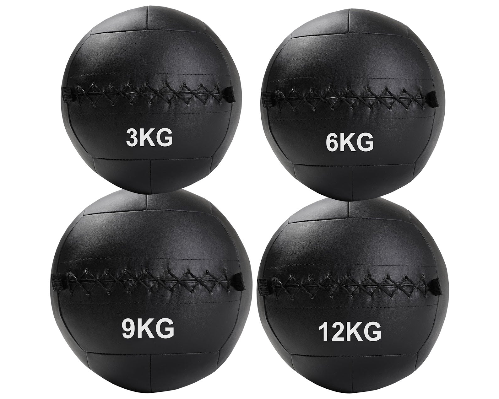 Durable No-Bounce (3–12 kg) Wall Ball Medicine Ball – Textured Vinyl Grip, Reinforced Stitching – Explosive Strength & Power Training for Home Gyms