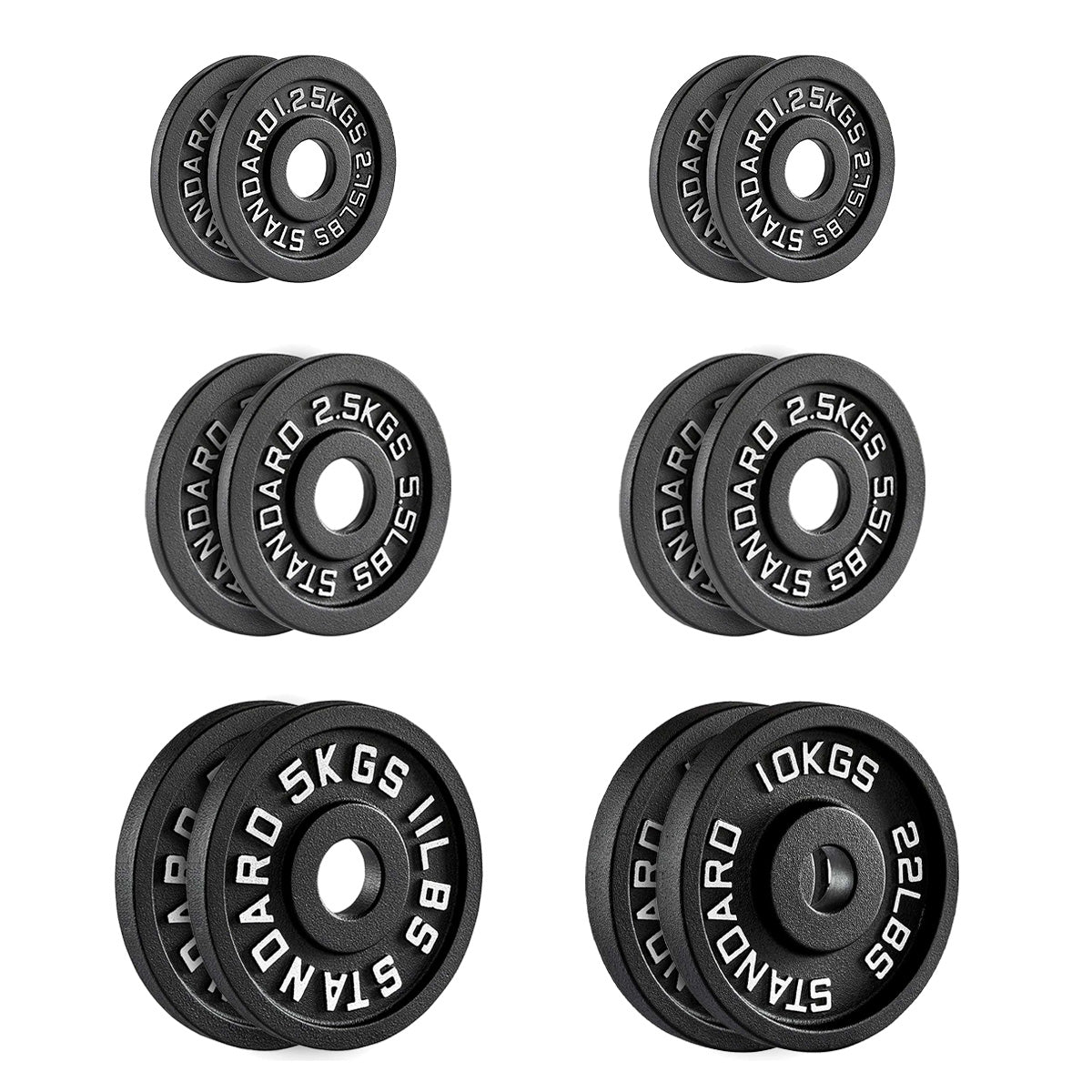 Heavy Duty Cast Iron Weight Plates – Strength Discs, Durable for Weightlifting & Dumbbell Training, Ideal for Home Gym