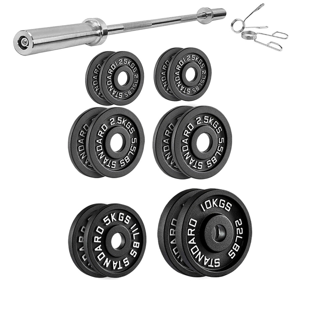 Heavy Duty Cast Iron Weight Plates – Strength Discs, Durable for Weightlifting & Dumbbell Training, Ideal for Home Gym