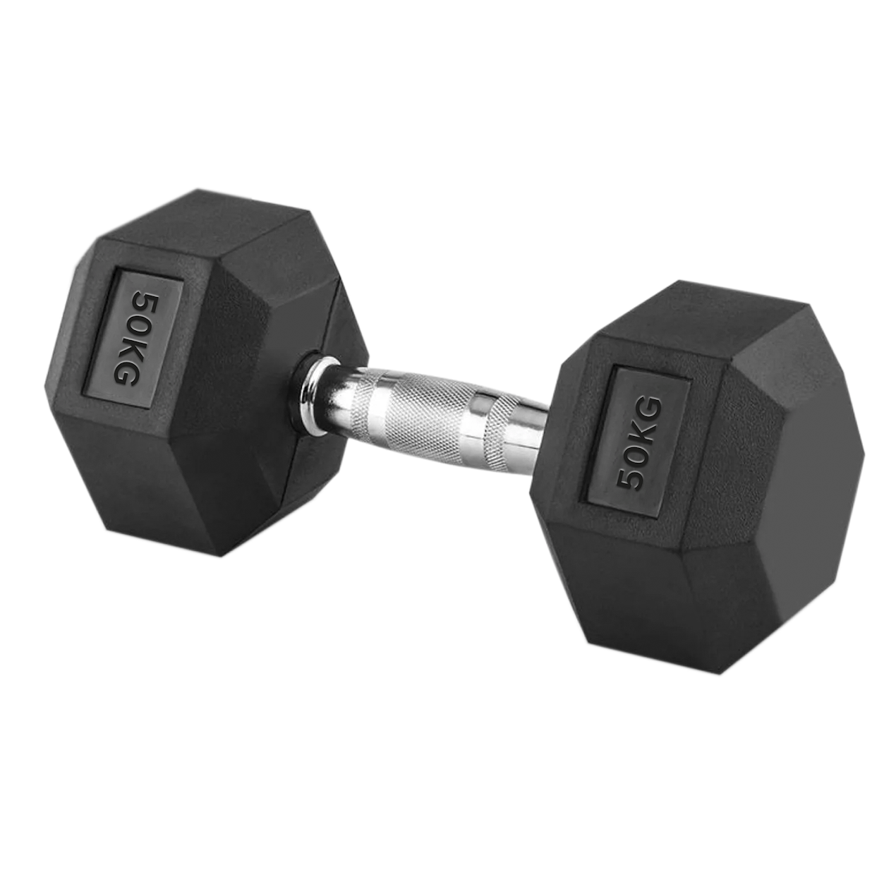 Hex Dumbbells Pairs & Sets (2.5kg–60kg) – Rubber-Coated, Anti-Roll, Knurled Steel Grip – Strength Training Weights for Home Gym or Studio