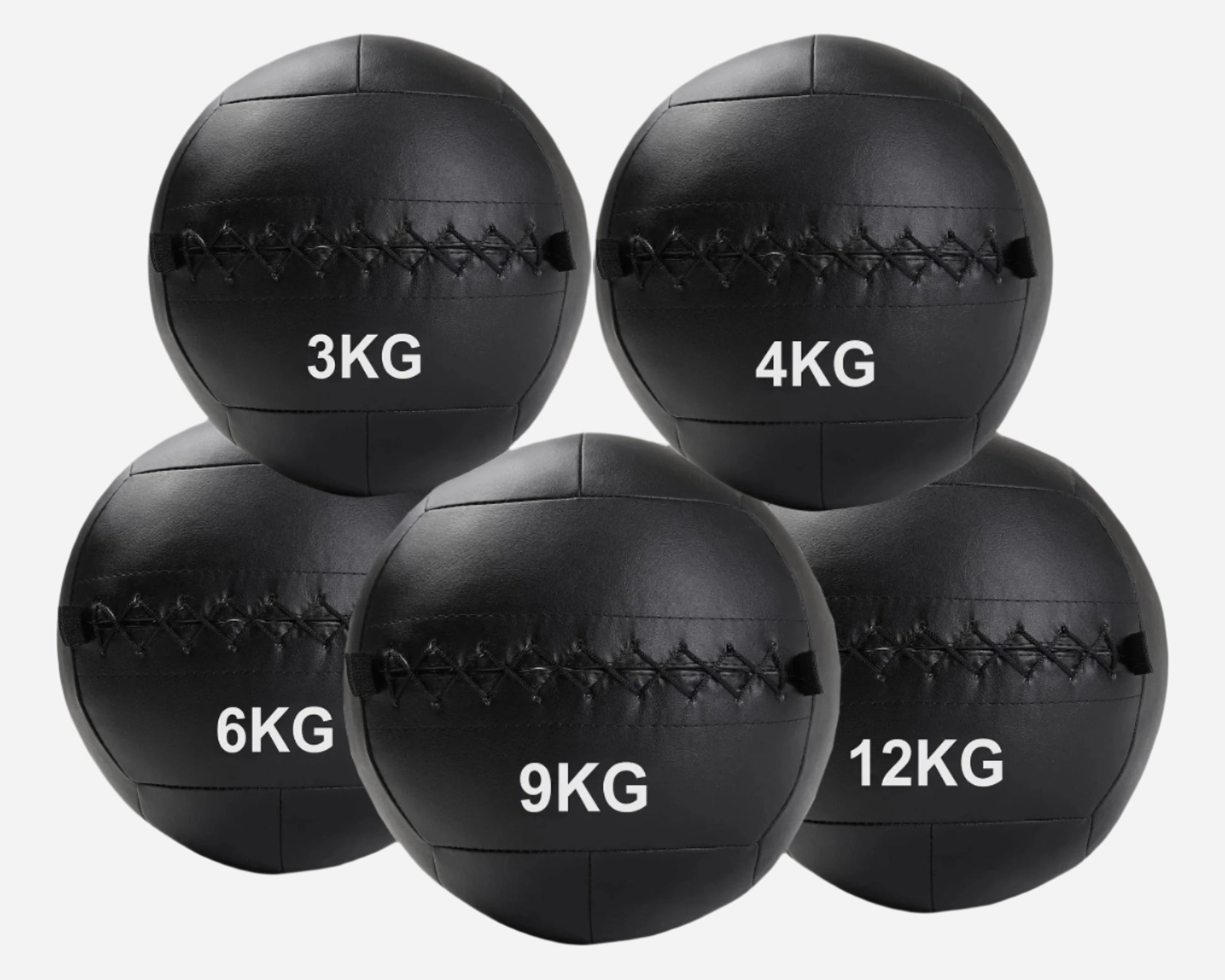 Durable No-Bounce (3–12 kg) Wall Ball Medicine Ball – Textured Vinyl Grip, Reinforced Stitching – Explosive Strength & Power Training for Home Gyms