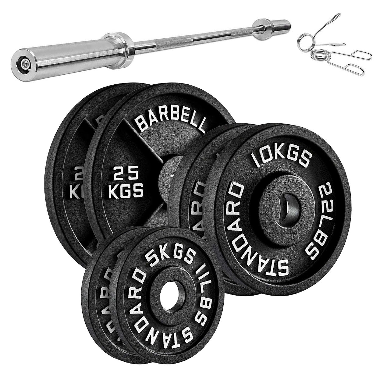 Heavy Duty Cast Iron Weight Plates – Strength Discs, Durable for Weightlifting & Dumbbell Training, Ideal for Home Gym