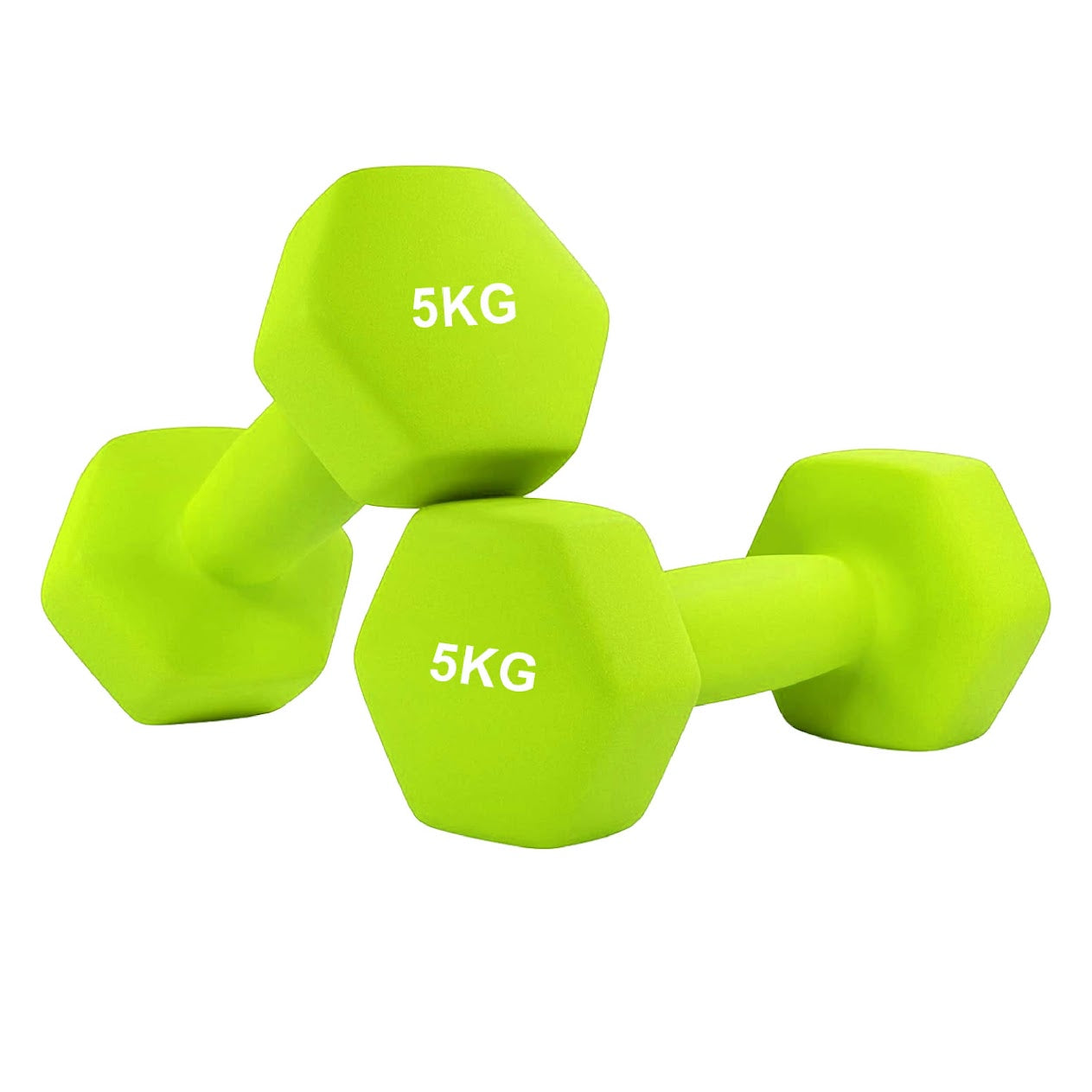 Non‑Slip Neoprene Hex Dumbbells – Anti‑Roll Free Weights for Strength Training, Toning, and Safe Storage in Compact Home Gym Spaces