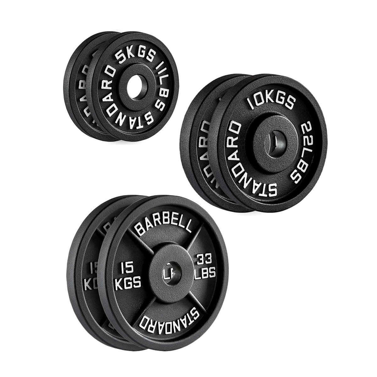 Heavy Duty Cast Iron Weight Plates – Strength Discs, Durable for Weightlifting & Dumbbell Training, Ideal for Home Gym