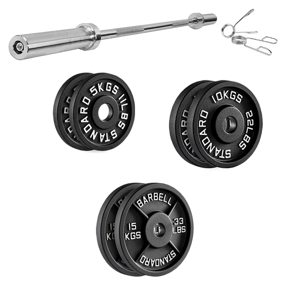 Heavy Duty Cast Iron Weight Plates – Strength Discs, Durable for Weightlifting & Dumbbell Training, Ideal for Home Gym