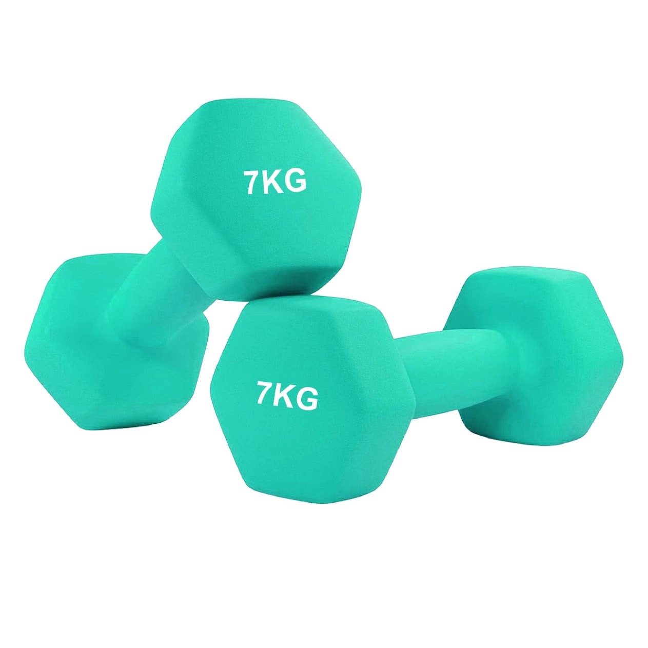 Non‑Slip Neoprene Hex Dumbbells – Anti‑Roll Free Weights for Strength Training, Toning, and Safe Storage in Compact Home Gym Spaces