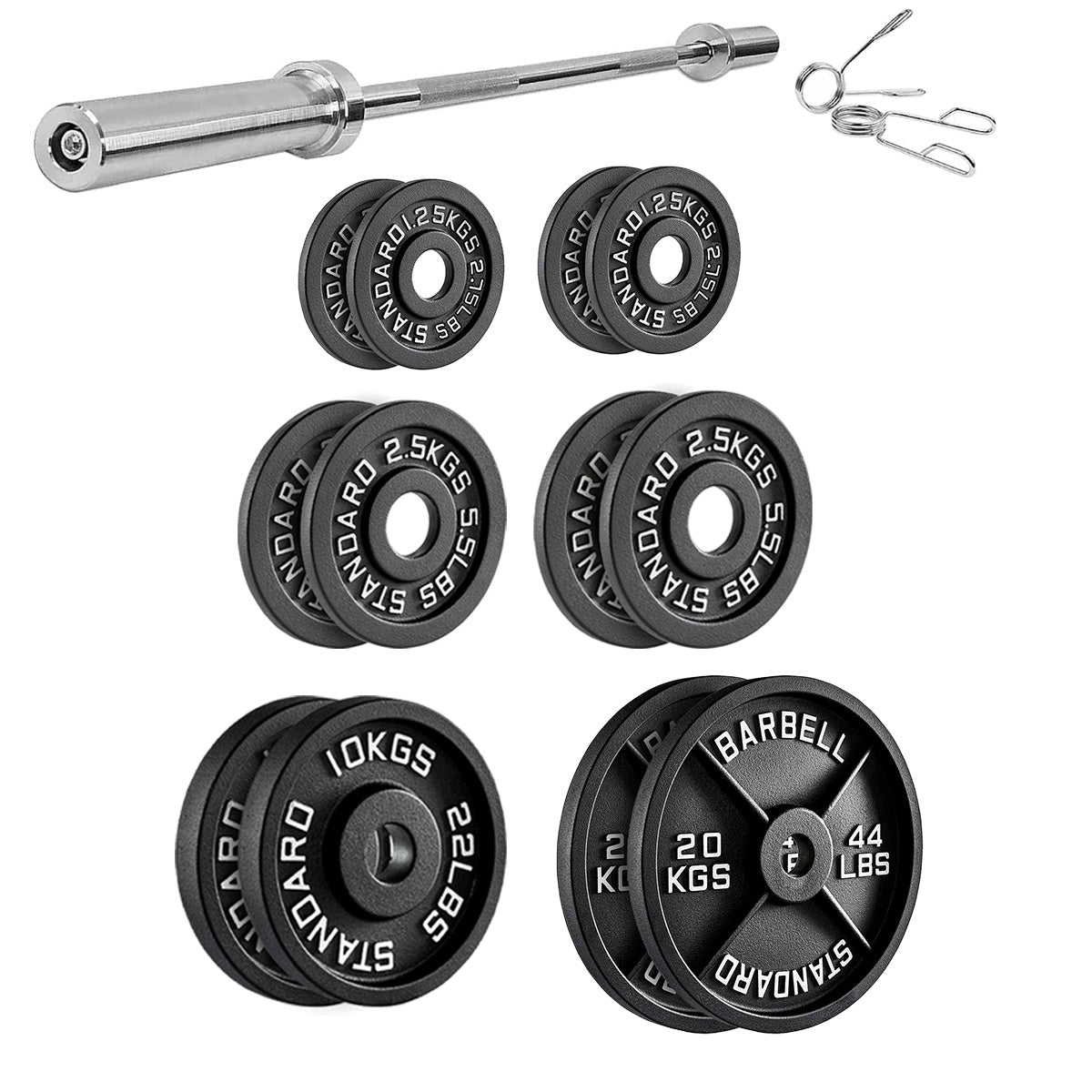 Heavy Duty Cast Iron Weight Plates – Strength Discs, Durable for Weightlifting & Dumbbell Training, Ideal for Home Gym
