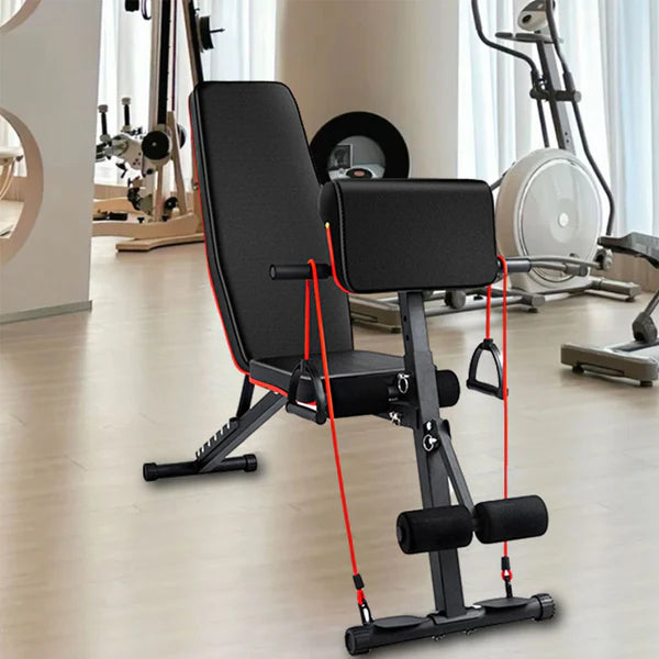 7‑Position Adjustable Weight Bench – Foldable Steel Frame, Quick Lock, Decline/Incline/Flat Angles – 320 kg Capacity – Ideal for Home Gyms