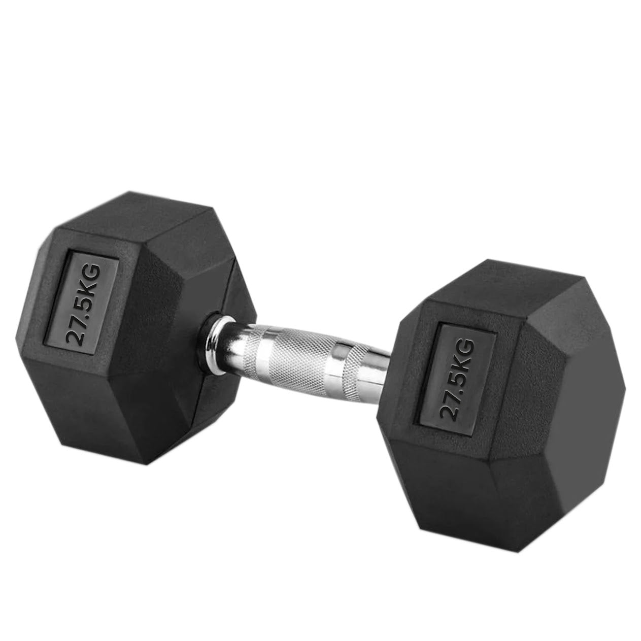Hex Dumbbells Pairs & Sets (2.5kg–60kg) – Rubber-Coated, Anti-Roll, Knurled Steel Grip – Strength Training Weights for Home Gym or Studio