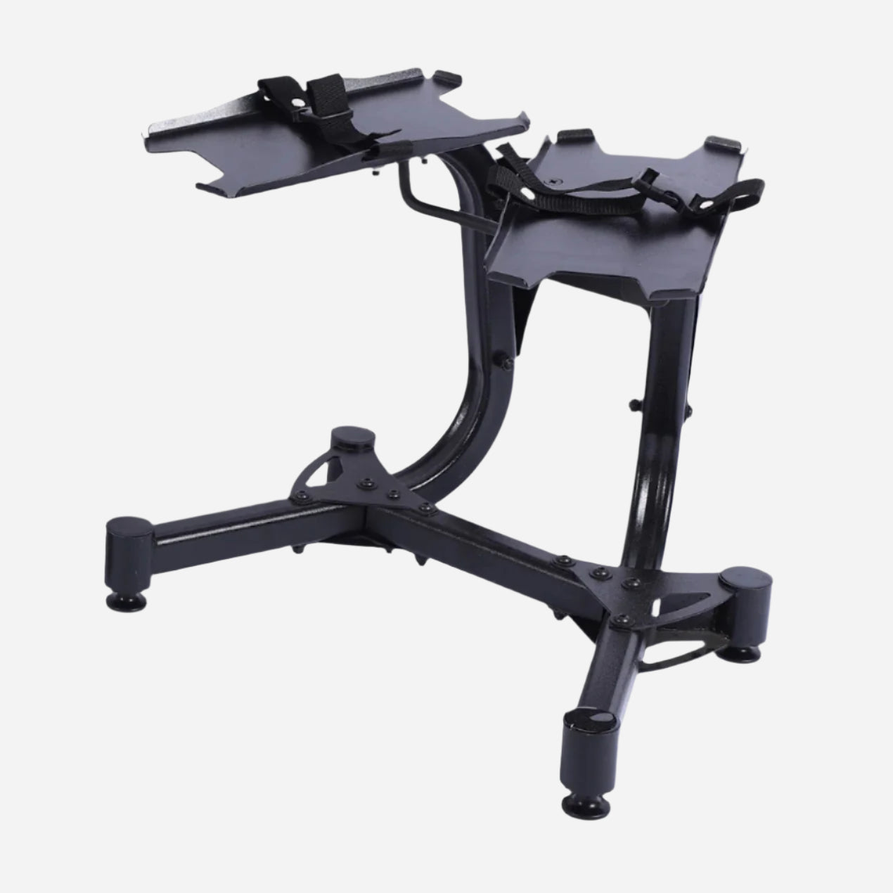 Adjustable Dumbbell Stand - 24kg & 40kg Dumbbells Available - Powder Coated Steel Rack with Dial‑Weight Support & Belt – Space‑Saving Home Gym Equipment for Men & Women