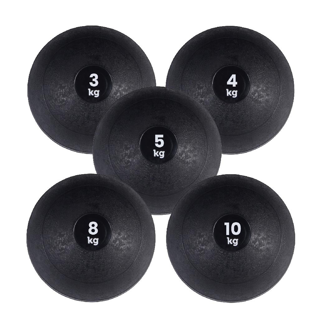 No‑Bounce Slam Ball for Home Workouts – Sand‑Filled, Textured Rubber Medicine Ball for Full‑Body Conditioning – 3kg–25kg – Space‑Saving Strength Gear