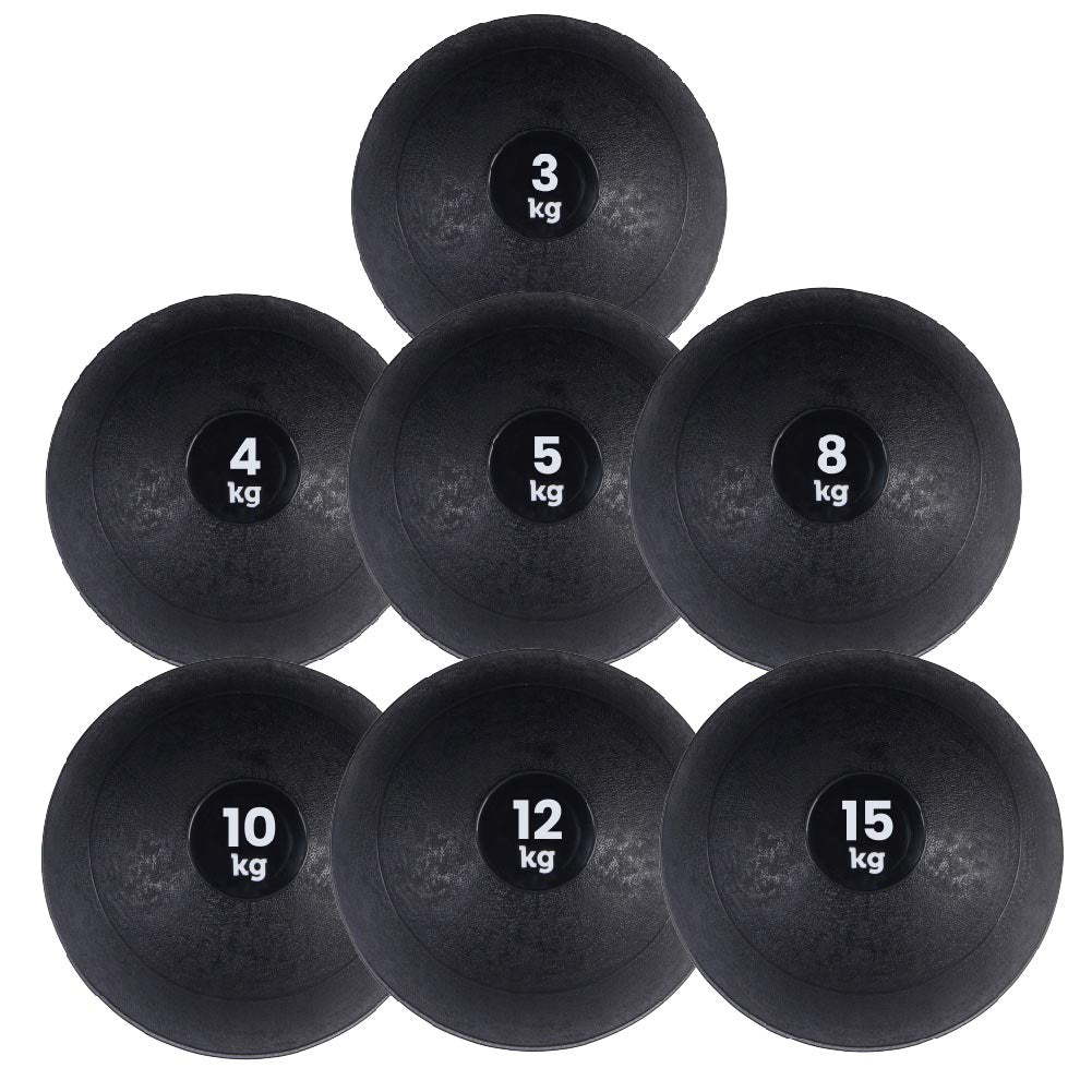No‑Bounce Slam Ball for Home Workouts – Sand‑Filled, Textured Rubber Medicine Ball for Full‑Body Conditioning – 3kg–25kg – Space‑Saving Strength Gear