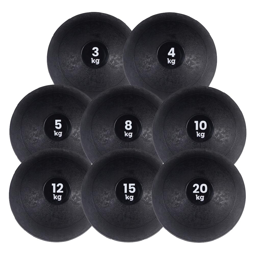 No‑Bounce Slam Ball for Home Workouts – Sand‑Filled, Textured Rubber Medicine Ball for Full‑Body Conditioning – 3kg–25kg – Space‑Saving Strength Gear