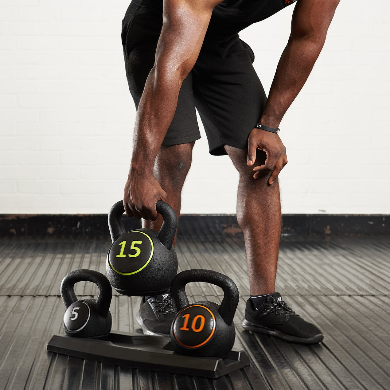 Total Body Kettlebell Kit – 3-Piece Set for Full-Range Strength, Cardio & Conditioning | Ergonomic Weights for Home & Gym Workouts | Durable & Balanced Design