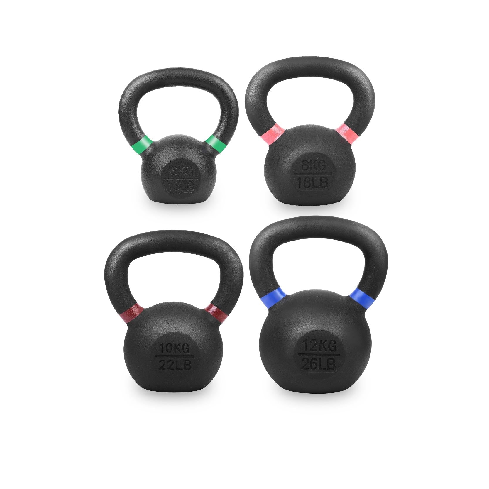 Ultimate Home Gym Kettlebell – Solid Cast Iron, Powder-Coated Grip, Anti-Roll Base, Ideal for Strength Training & Functional Fitness Spaces