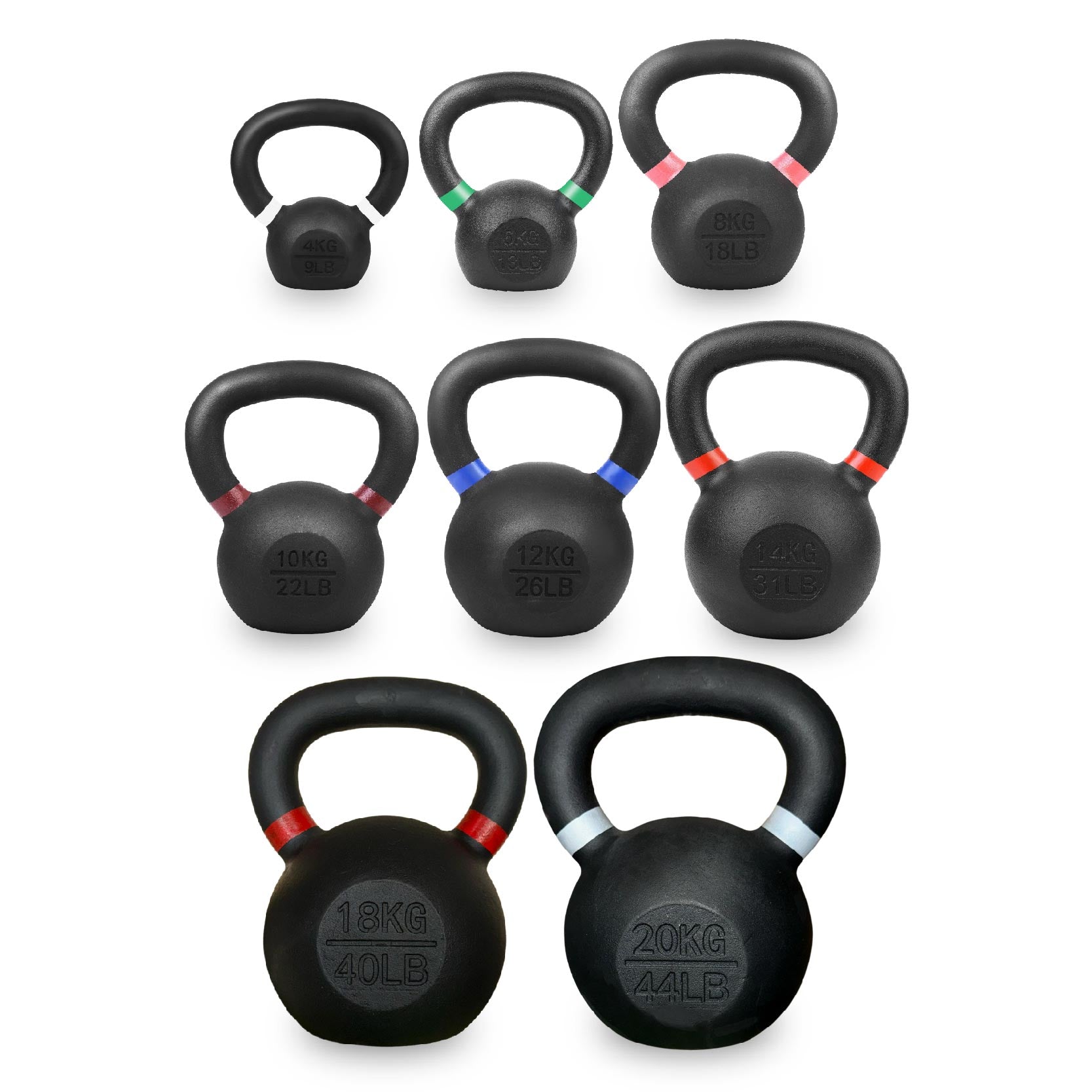 Ultimate Home Gym Kettlebell – Solid Cast Iron, Powder-Coated Grip, Anti-Roll Base, Ideal for Strength Training & Functional Fitness Spaces