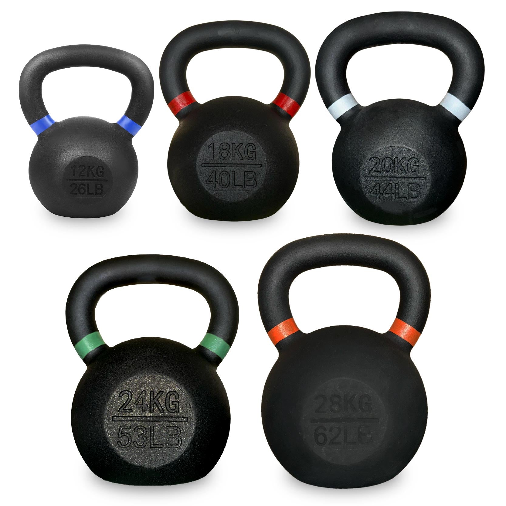 Ultimate Home Gym Kettlebell – Solid Cast Iron, Powder-Coated Grip, Anti-Roll Base, Ideal for Strength Training & Functional Fitness Spaces