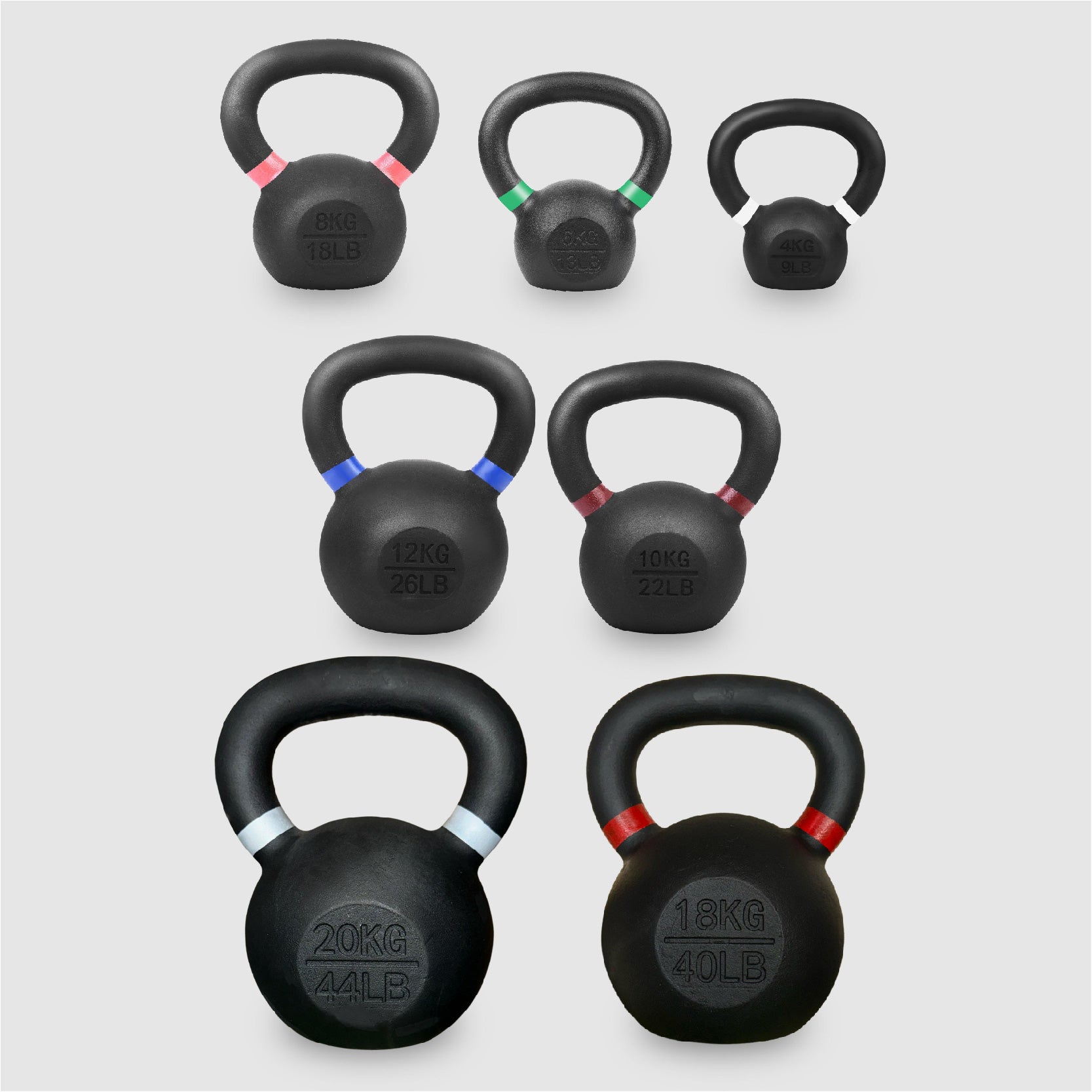 Ultimate Home Gym Kettlebell – Solid Cast Iron, Powder-Coated Grip, Anti-Roll Base, Ideal for Strength Training & Functional Fitness Spaces