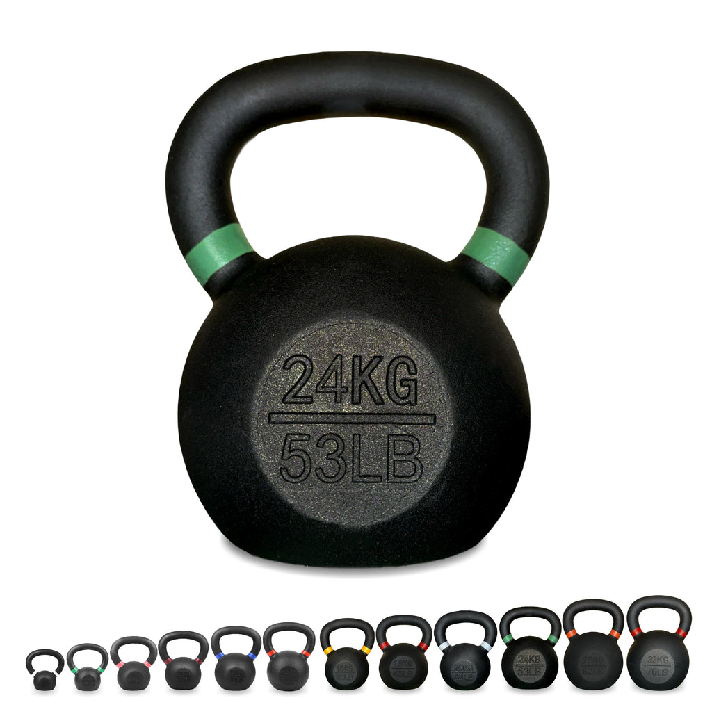 Ultimate Home Gym Kettlebell – Solid Cast Iron, Powder-Coated Grip, Anti-Roll Base, Ideal for Strength Training & Functional Fitness Spaces