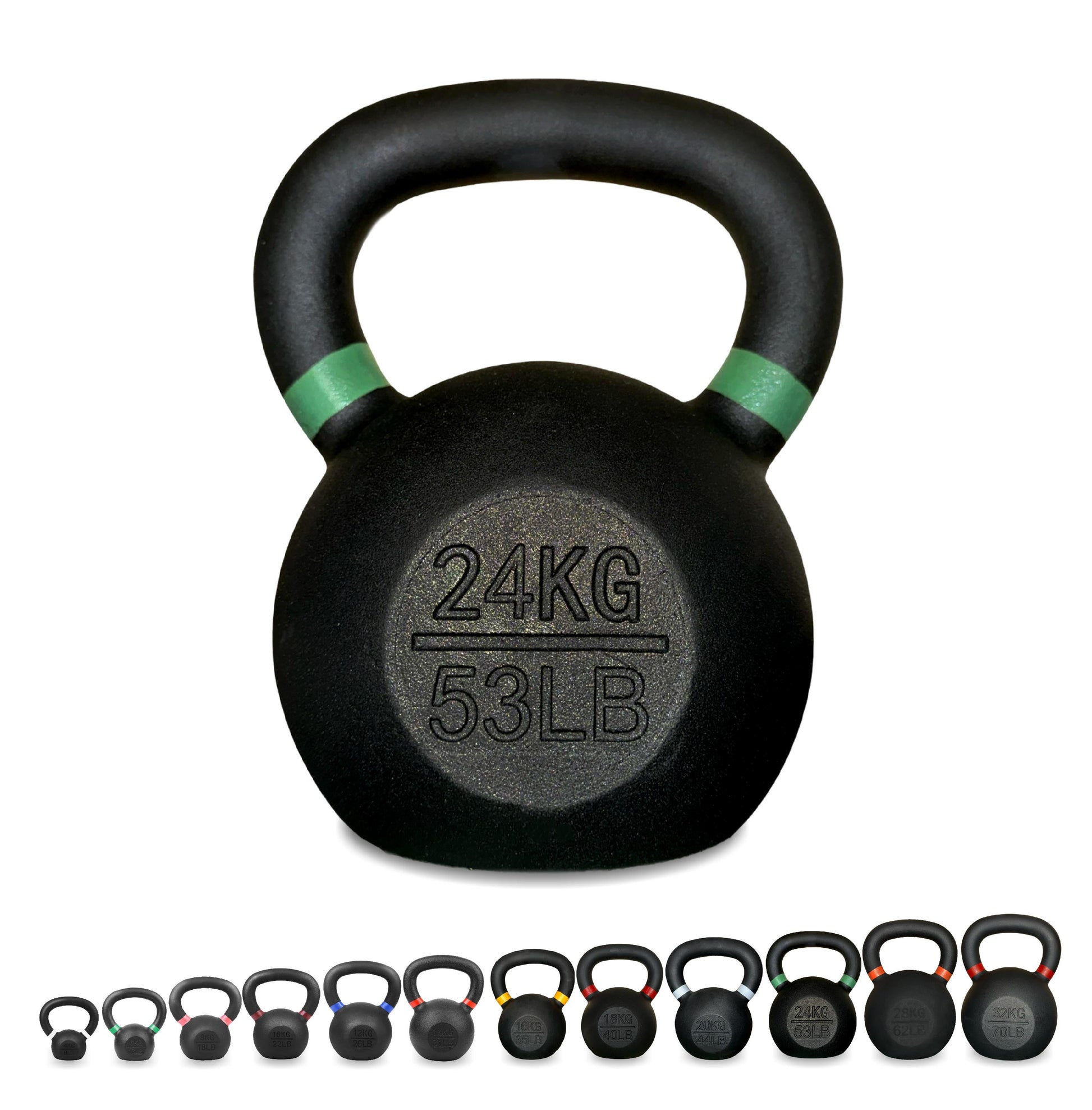 Ultimate Home Gym Kettlebell – Solid Cast Iron, Powder-Coated Grip, Anti-Roll Base, Ideal for Strength Training & Functional Fitness Spaces
