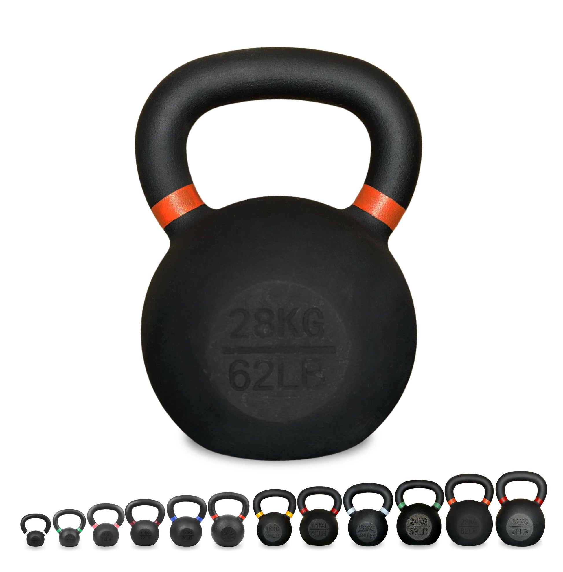 Ultimate Home Gym Kettlebell – Solid Cast Iron, Powder-Coated Grip, Anti-Roll Base, Ideal for Strength Training & Functional Fitness Spaces