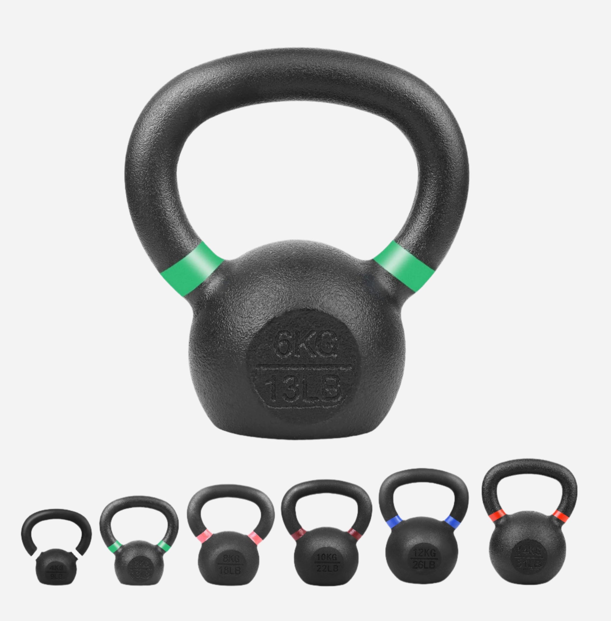 Ultimate Home Gym Kettlebell – Solid Cast Iron, Powder-Coated Grip, Anti-Roll Base, Ideal for Strength Training & Functional Fitness Spaces