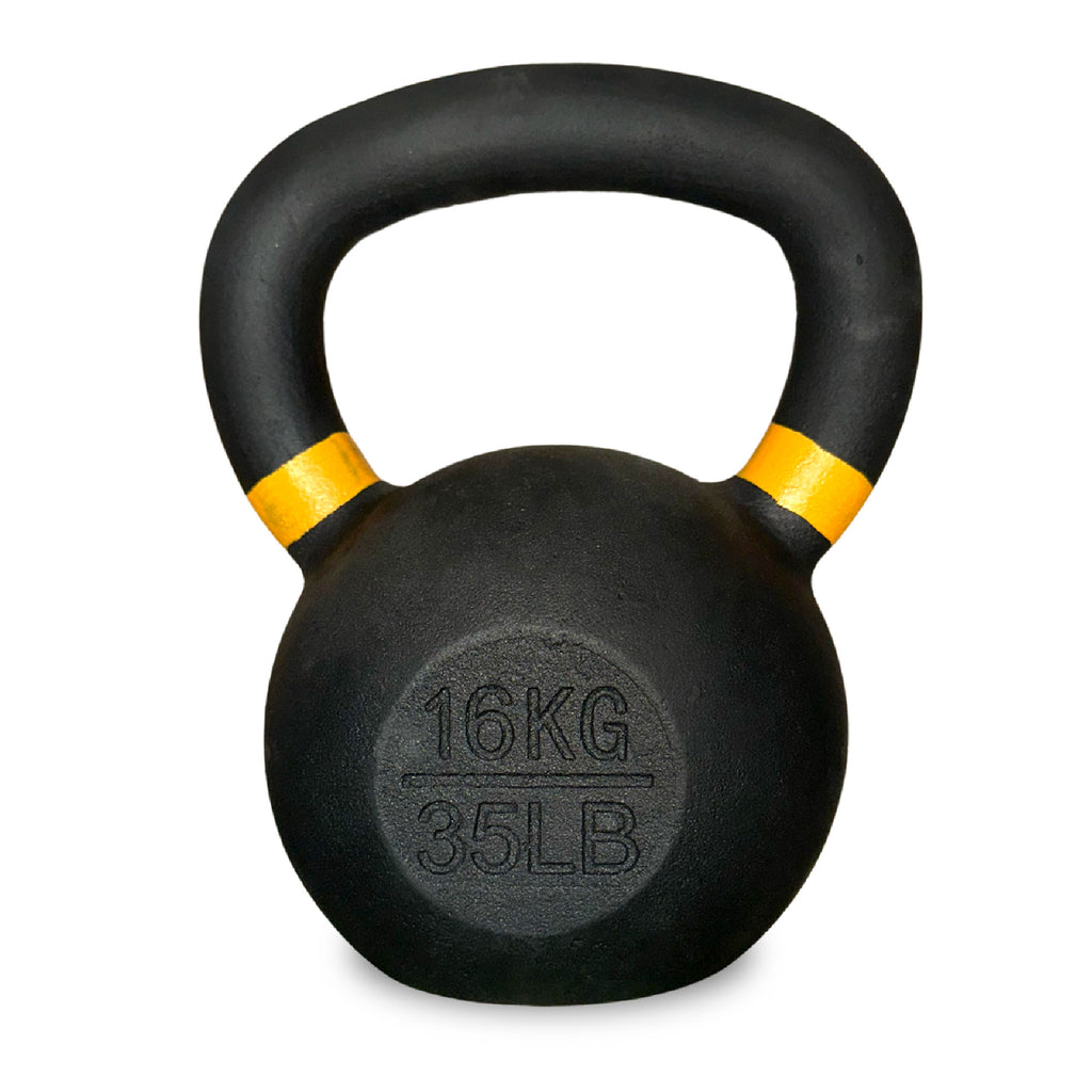 Ultimate Home Gym Kettlebell – Solid Cast Iron, Powder-Coated Grip, Anti-Roll Base, Ideal for Strength Training & Functional Fitness Spaces