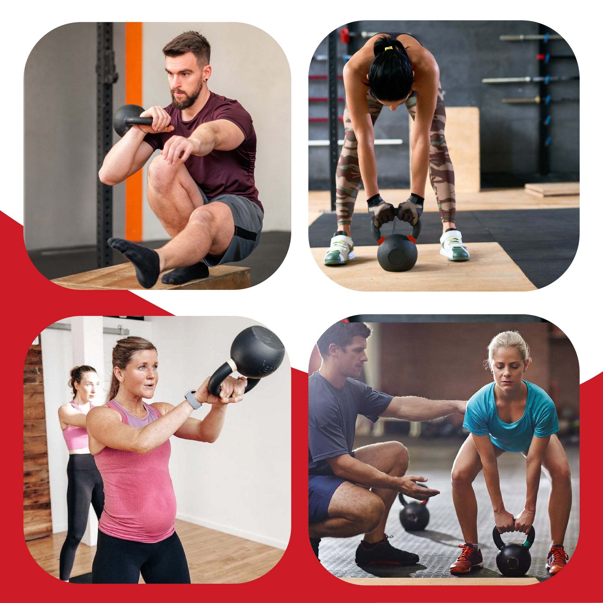 Ultimate Home Gym Kettlebell – Solid Cast Iron, Powder-Coated Grip, Anti-Roll Base, Ideal for Strength Training & Functional Fitness Spaces