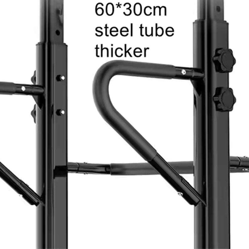 Black metal frame with text indicating 60*30cm steel tube thickness