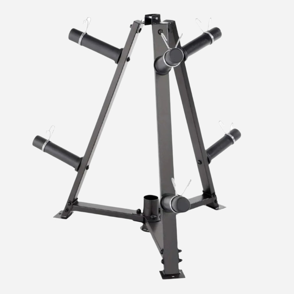 Vertical Weight Plates & Dumbbell Rack – Heavy‑Duty Steel Frame, 300 kg Capacity, Fasten Clamps, Space‑Saving Home Gym Storage