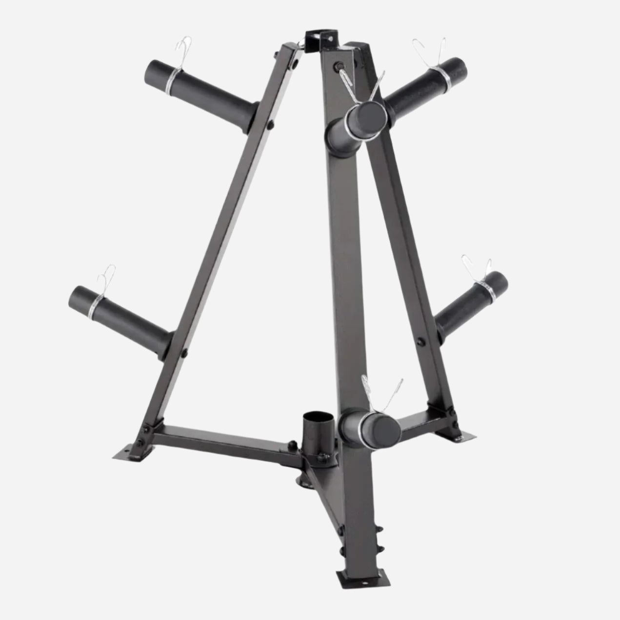 Vertical Weight Plates & Dumbbell Rack – Heavy‑Duty Steel Frame, 300 kg Capacity, Fasten Clamps, Space‑Saving Home Gym Storage