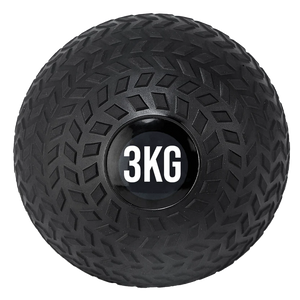 Black exercise ball with '20KG' marking on a white background