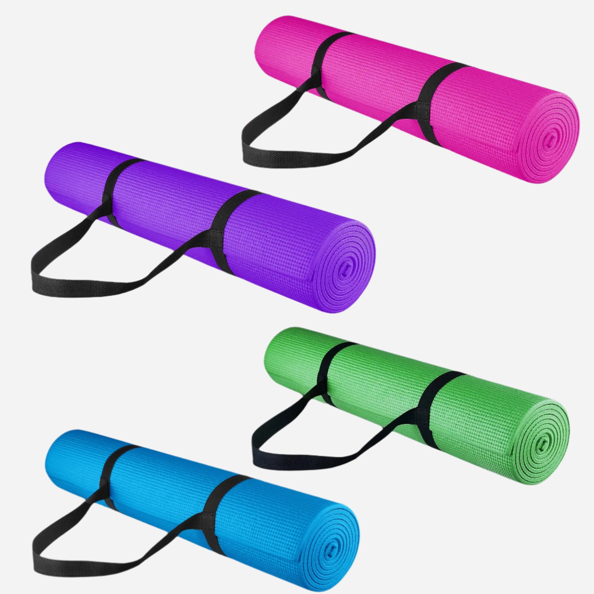 15mm Extra Thick Non-Slip Yoga Mat – Eco-Friendly NBR Foam with Carry Strap for Pilates, HIIT, Stretching & Home Gym Workouts