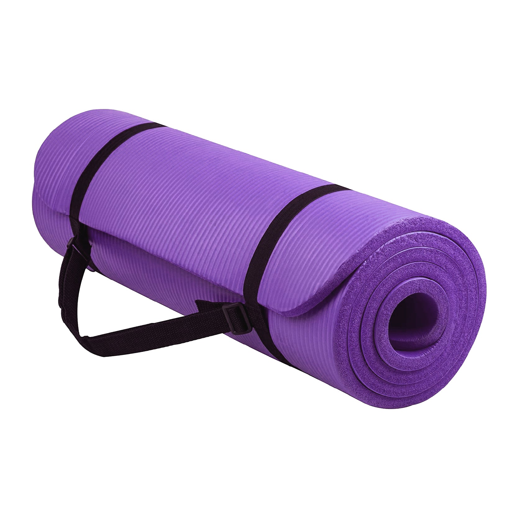 10mm Extra Thick Non-Slip Yoga Mat – Eco-Friendly NBR Foam with Carry Strap for Pilates, HIIT, Stretching & Home Gym Workouts