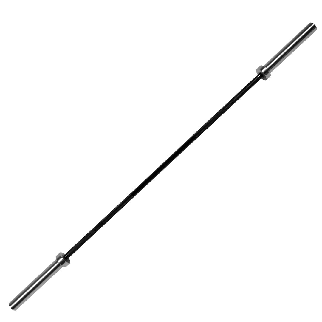 Premium Olympic Weightlifting Barbell – 4ft/5ft/6ft/7ft, Solid Chrome Steel 2" Barbell, Includes Spring Collars, Built for Squats, Bench, and Deadlifts in Home Gyms