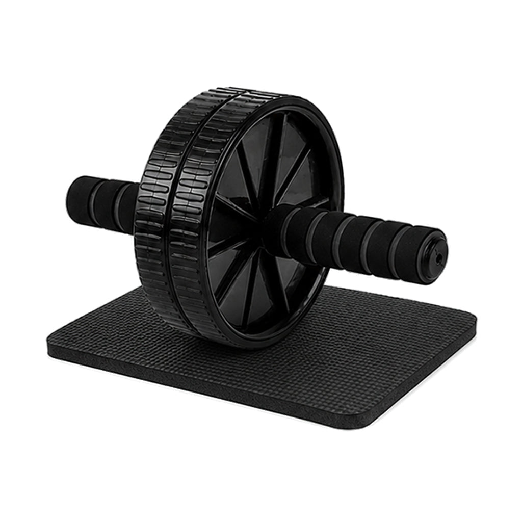 Double‑Wheel Ab Roller & Extra‑Thick Knee Pad – Ergonomic Core Strength Training Wheel, Non‑Slip Grip for Home Gym
