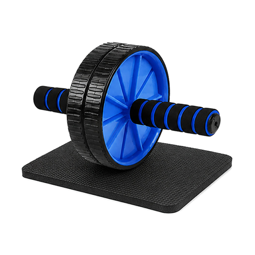Double‑Wheel Ab Roller & Extra‑Thick Knee Pad – Ergonomic Core Strength Training Wheel, Non‑Slip Grip for Home Gym