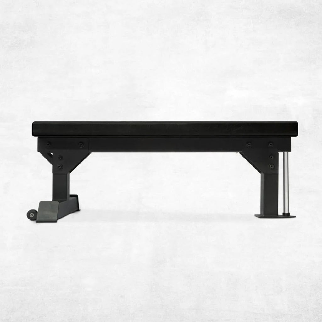 Ultimate Strength Training Flat Bench – 300kg Load | Cushioned Seat, Rear Transport Wheels | Perfect for Home Gyms, Chest Press & Free Weight Sessions