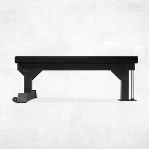 Ultimate Strength Training Flat Bench – 300kg Load | Cushioned Seat, Rear Transport Wheels | Perfect for Home Gyms, Chest Press & Free Weight Sessions