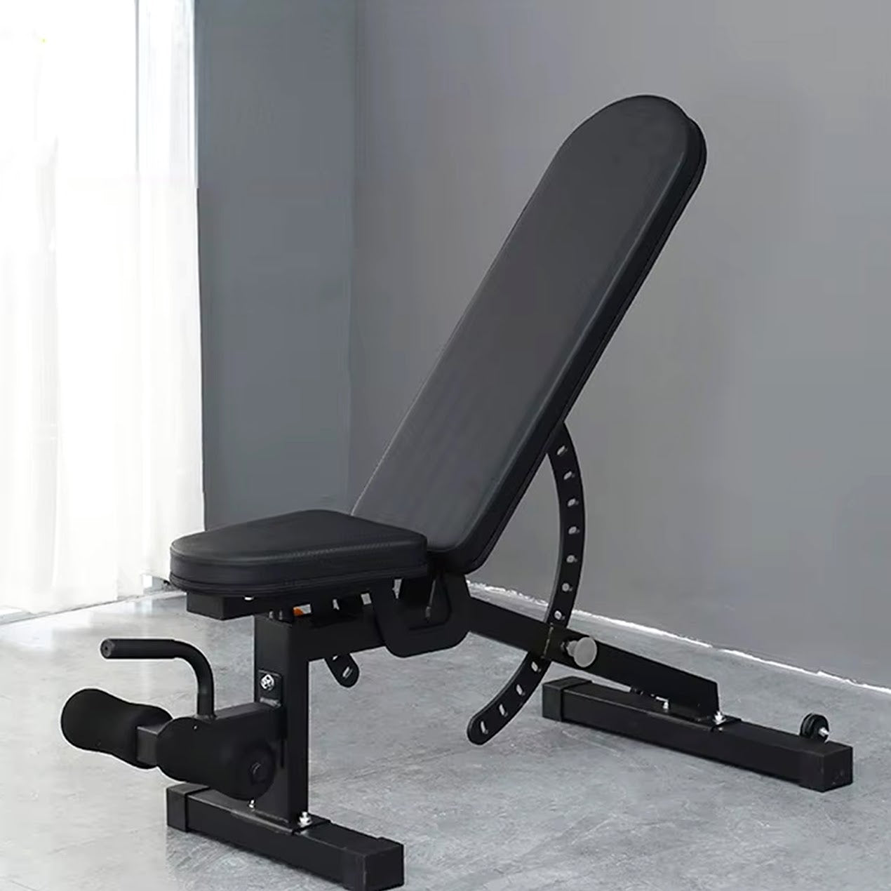 High-Performance Folding Weight Bench – 9-Position Adjustable Design, 450kg Load Capacity, Compact Build & Padded Support for Full-Body Home Gym Workouts