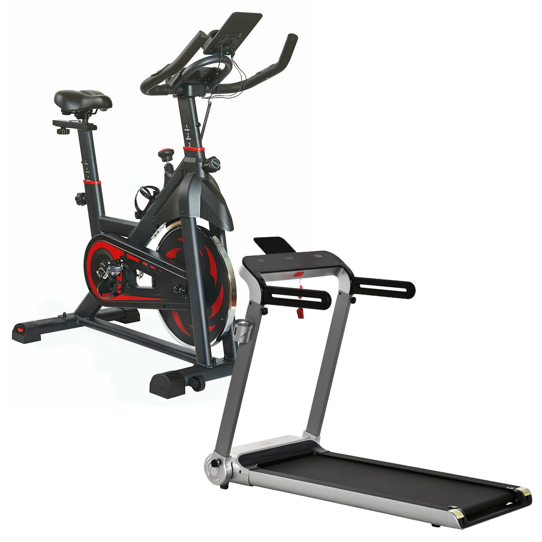 Powerful 14 km/h Compact Folding Treadmill – LED Display, Anti-slip Running Mat – Home Gym Fitness Machine for Small Spaces