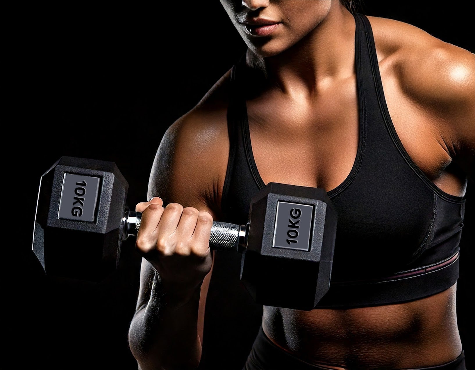 Hex Dumbbells Pairs & Sets (2.5kg–60kg) – Rubber-Coated, Anti-Roll, Knurled Steel Grip – Strength Training Weights for Home Gym or Studio