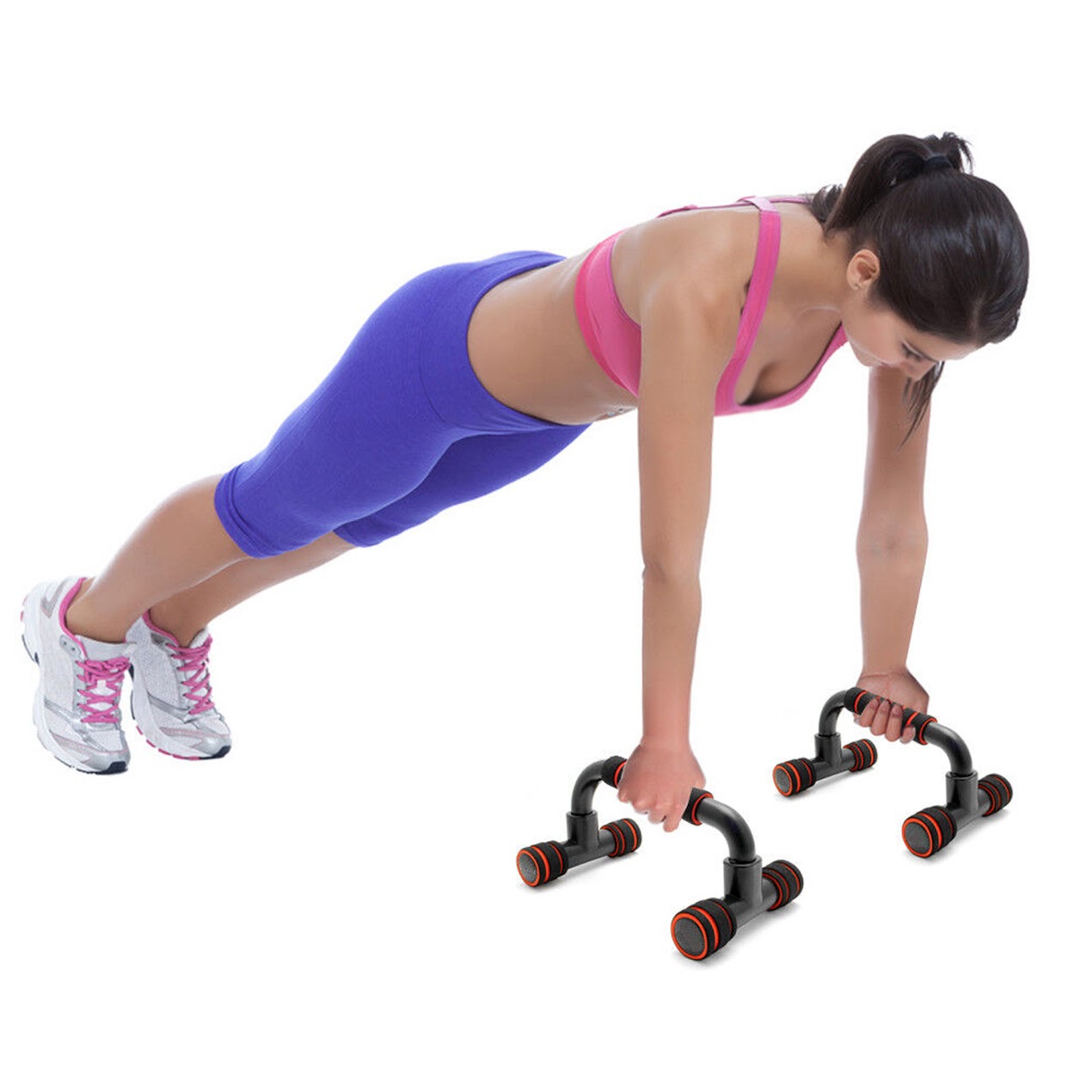 Strength Station Push-Up Handles | Enhance Chest & Shoulder Workouts | Premium Grip Support | Joint-Friendly Design for Home & Gym Training | Compact & Durable