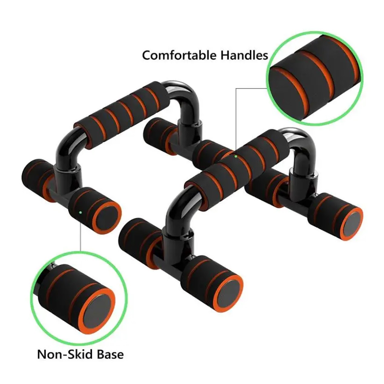Strength Station Push-Up Handles | Enhance Chest & Shoulder Workouts | Premium Grip Support | Joint-Friendly Design for Home & Gym Training | Compact & Durable