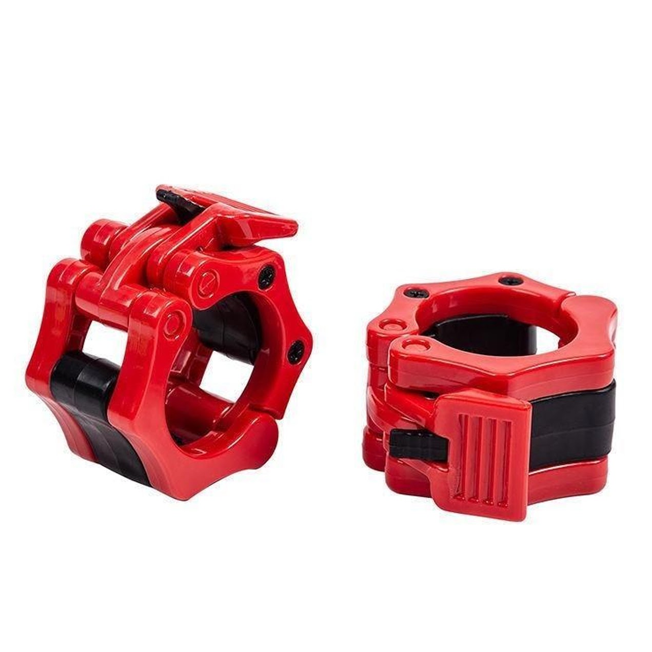 Quick-Lock Barbell Collars – 2" Olympic Weight Clips, Heavy-Duty ABS, Anti-Slip Rubber, Fast Lever Clamp for CrossFit & Home Gym Strength Training