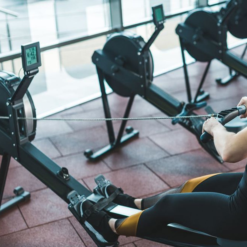 Full-Motion Air Resistance Rower – 10-Level Silent Rowing Machine with Foldable Aluminum Rail, LCD Monitor & Cushioned Seat for Home Cardio & Strength Traininge Cardio & Strength Training